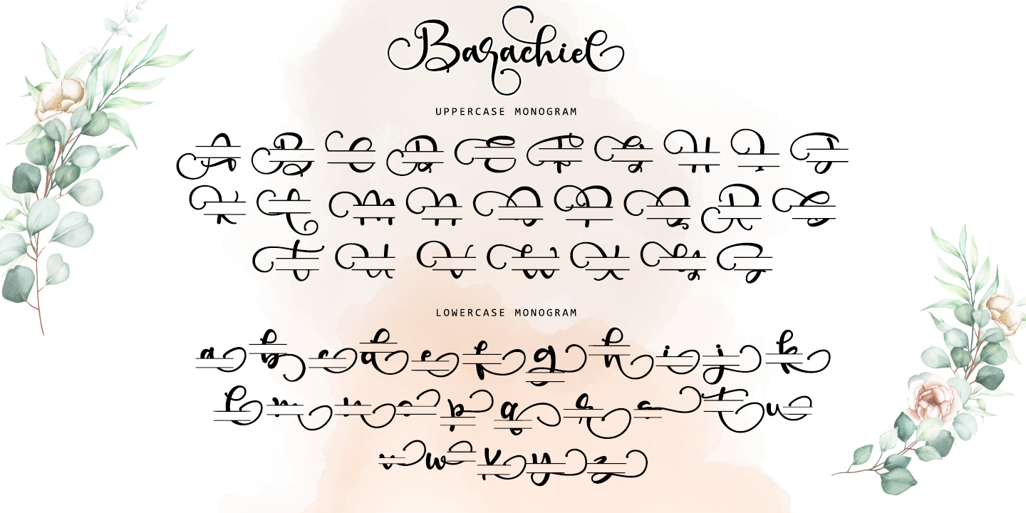 Пример шрифта Barachiel Alternate #5